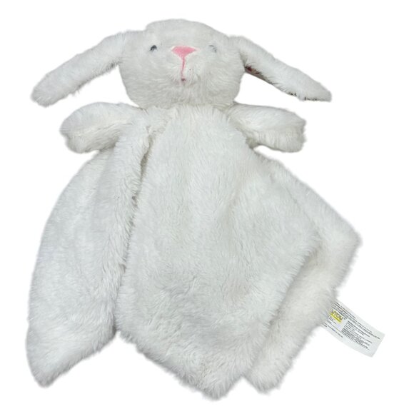 White Kellytoy Bunny Security Blanket Lovey Toy - Picture 1 of 5